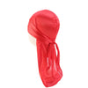 Silky Satin Durag Bandana Turban Headwrap - Long Tail Biker Headwear, One Size Fits Most