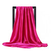 Silk Satin Square Scarf 90 x 90 cm (35.4 x 35.4 in) – Women’s Hijab Shawl Bandana Headscarf Foulard, 28 Colors