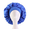 Oversized Satin Sleep Bonnet for Women – Solid Color Night Cap Turban Headwrap