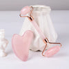 Rose Quartz Gua Sha Facial Massage Tool – Natural Crystal Face Sculpting for Anti-Aging & Neck Slimming