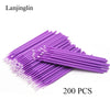Disposable Eyelash Microbrush Applicators – 100/200 Pack for Lash Extensions & Makeup
