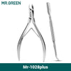 MR.GREEN Stainless Steel Cuticle Nippers - Precision Cuticle Clippers & Trimmer for Manicure Pedicure