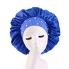 African Style Satin Bonnet Sleep Cap with Wide Elastic Band Women's Turban Headwrap Scarf