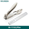 MR.GREEN Anti-Splash Stainless Steel Nail Clippers – Ergonomic Bionic Design Fingernail & Toenail Trimmer