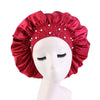 African Style Satin Bonnet Sleep Cap with Wide Elastic Band Women's Turban Headwrap Scarf