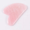 Rose Quartz Gua Sha Facial Massage Tool – Natural Crystal Face Sculpting for Anti-Aging & Neck Slimming