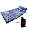 Acupressure Massage Mat & Pillow Set 66 x 42 x 2 cm (26 x 16.5 x 0.8 in) – Spike Yoga & Pilates Cushion for Back Pain Relief Kuznetsov Applicator