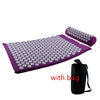Acupressure Massage Mat & Pillow Set 66 x 42 x 2 cm (26 x 16.5 x 0.8 in) – Spike Yoga & Pilates Cushion for Back Pain Relief Kuznetsov Applicator