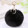 Faux Rabbit Fur Pom Pom Keychain 10 cm (3.9 in) Bag Charm Key Ring - 21 Colors