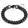 Stainless Steel Cuban (Miami Curb) Bracelet — Chunky 3–11mm Width | 7.1/8.3/9.1 in (18/21/23 cm) Unisex
