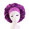 African Style Satin Bonnet Sleep Cap with Wide Elastic Band Women's Turban Headwrap Scarf