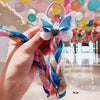 Girls Cute Cartoon Bow and Butterfly Braided Headband Hair Ties Colorful 45 cm (17.7 in) Ponytail Holders