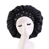 African Style Satin Bonnet Sleep Cap with Wide Elastic Band Women's Turban Headwrap Scarf