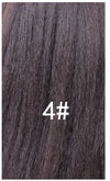 Lydia 16-Inch (40 cm) Kinky Straight Drawstring Ponytail Hairpiece – High-Volume Clip-In Kanekalon Synthetic with Curly Tail