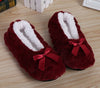Plush Faux Fur Indoor Slippers for Women — Warm Non-Slip EVA Sole Pull-On House Shoes