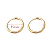 Large Smooth Round Hoop Earrings 60mm (2.36 in) - Gold/Silver Statement Wedding Hoops for Women