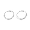 Large Smooth Round Hoop Earrings 60mm (2.36 in) - Gold/Silver Statement Wedding Hoops for Women