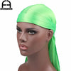 Unisex Silk Durag Long Tail Headwrap Bandana 100+ cm (39+ in) Biker Turban Headwear