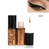 Double-Ended Liquid Eyeliner Pen with Wing Stamp, Waterproof Fast-Dry Black Eyeliner