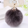 Faux Rabbit Fur Pom Pom Keychain 10 cm (3.9 in) Bag Charm Key Ring - 21 Colors