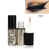 Double-Ended Liquid Eyeliner Pen with Wing Stamp, Waterproof Fast-Dry Black Eyeliner