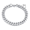 Stainless Steel Cuban (Miami Curb) Bracelet — Chunky 3–11mm Width | 7.1/8.3/9.1 in (18/21/23 cm) Unisex