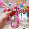 Girls Cute Cartoon Bow and Butterfly Braided Headband Hair Ties Colorful 45 cm (17.7 in) Ponytail Holders