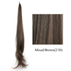 Soowee 32in (81 cm) Long Layered Clip-In Ponytail Extension, Blonde Heat-Resistant Synthetic Hairpiece