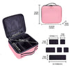 Waterproof Embroidered Makeup Bag for Women — Travel Cosmetic Brush Case & Organizer