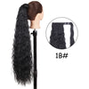 34-Inch (86 cm) Clip-In Synthetic Ponytail Hair Extension — Blonde Wrap-Around Long Straight Hairpiece