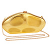 Asymmetrical Stone Shape Metal Acrylic Clutch – Women's Wedding & Evening Party Handbag