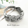 Vintage Knot Cotton Headband for Women - Twisted Elastic Criss-Cross Hairband Headwrap
