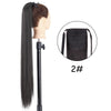 34-Inch (86 cm) Clip-In Synthetic Ponytail Hair Extension — Blonde Wrap-Around Long Straight Hairpiece