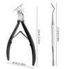 Stainless Steel Cuticle Scissors - Sharp Rust-Resistant Manicure & Nail Care Tool