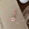 Colorful Transparent Resin Flower Keychain - Cute Bag Charm Pendant for Women & Girls