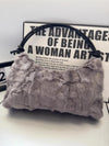 Real Mink Fur Shoulder Bag Luxury Women's Fur Crossbody Handbag