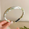 1/2/3-Pack Women's Solid & Plaid Fabric Headbands – Spring Summer Sweet Princess Head Hoops