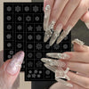 3 or 6 Sheets White Christmas Nail Stickers Self-Adhesive Snowflake Santa Tree Nail Decals for Winter DIY Manicure