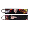 Anime Embroidered Keychain Double-Sided Key Fob 3 x 13 cm (1.2 x 5.1 in) for Backpacks Cars Motorcycles Gift