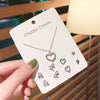 S925 Silver Needle Mini Stud Earrings Set for Women and Girls, Cute Geometric Fashion Jewelry Gift
