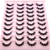 20 Pairs 3D Mink-Effect False Eyelashes Natural Long Full Strip Lashes (10–15 mm / 0.4–0.6 in) DIY Makeup Kit