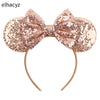 Disney Minnie Sequin Ear Headband with Polka Dot Bow, Girls & Women Party Hairband, Kids DIY Hair Accessory