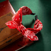 Cotton Cashew Flower Print Wide Soft Headband Bow Cross Ethnic Hair Hoop for Women