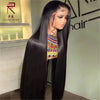 Bone Straight 26+ Inch Vietnamese Human Hair HD Lace Frontal Wig Pre-Plucked Super Double Drawn Natural Black