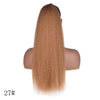 WIGSIN 22-Inch (56 cm) Synthetic Yaki Straight Puff Ponytail Clip-In Drawstring Hair Extension for Women