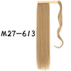 Wrap-Around Clip-In Ponytail Hair Extension 22-34 in (56-86 cm) Long Straight Heat-Resistant Synthetic Blonde Brown