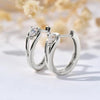 Geometric Metal Hoop Earrings for Women - Gold & Silver Tone Lightweight Everyday Jewelry
