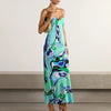 Bohemian Backless Hollow-Out Camisole Maxi Dress – Sleeveless High-Waist Side-Slit A-Line Beach & Party Dress
