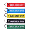 Remove Before Flight Woven Keychain - Red Luggage Tag (1/2/3-Pack)