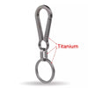 Titanium Carabiner Keychain with Bottle Opener — Heavy-Duty Key Ring for Camping, Hiking, Fishing & Travel